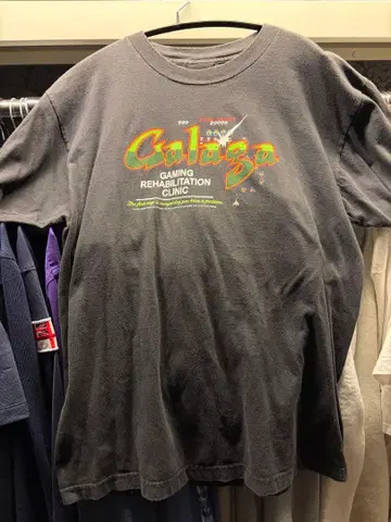 초레어 페이드 닌텐도 패미컴 갤러그 T셔츠 사이즈 L