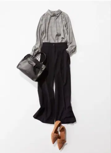 PLST 체크 무늬 블라우스 플라스테