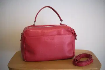 새상품급 이탈리아 Santoni 산토니 레드 핸드백 숄더백