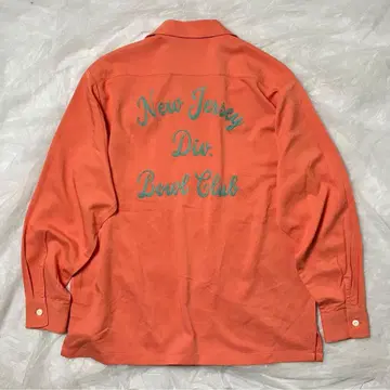 휴스턴 볼링 셔츠 레이온 오픈 카라 셔츠 긴팔 자수 XL