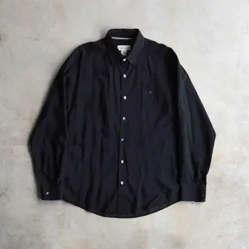 90s 프로토 우오모 도트 레이온 셔츠 블랙 L 빈티지