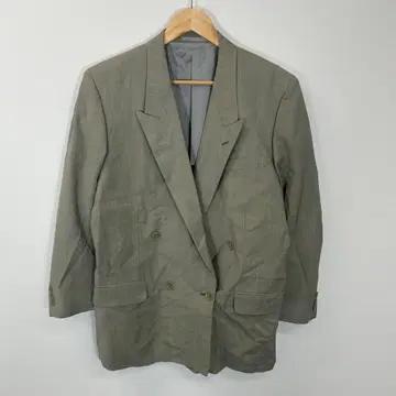 90s/빈티지/더블 테일러드 자켓/그레이/스다 마사키 계열