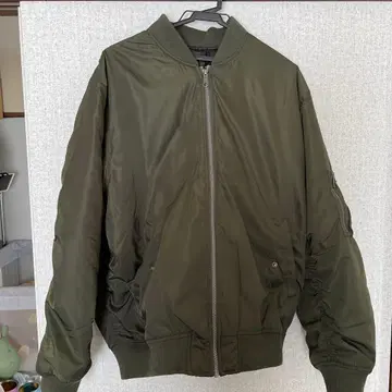 워크맨 따뜻한 MA-1 자켓 카키 4L 빅 사이즈