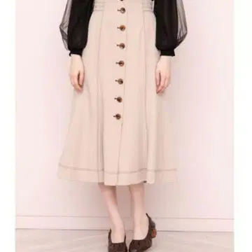 스티치 머메이드 스커트