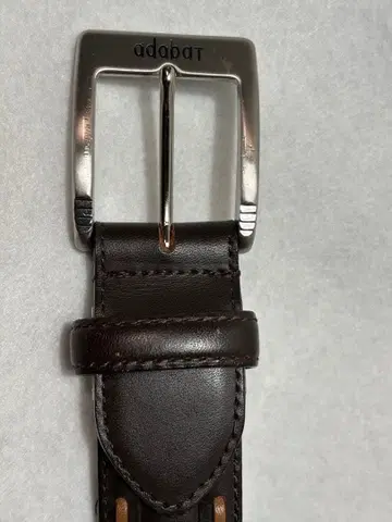 adabar 다크 브라운 가죽 벨트