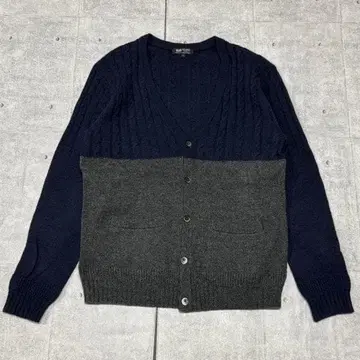 BEAMS HEART 케이블 아란 니트 가디건 빔즈