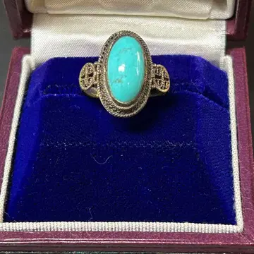 silver 터키석 빈티지 반지