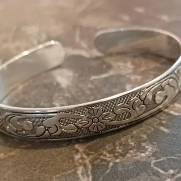 실버 925 일본풍 패턴 뱅글 일본풍 팔찌 남성용 여성용