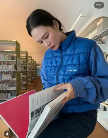 montbell 다나카 쉔 착용 모델 플라즈마 1000 다운 베스트