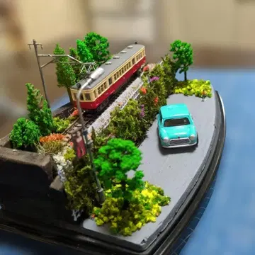 자동차 포함 디오라마 풍경