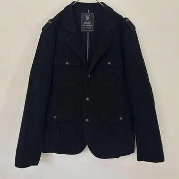 빔즈 코튼 웨이드 스트레치 밀리터리 자켓 90s 피 코트