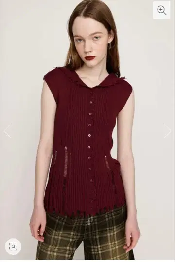 SLY FRONT BUTTON KNIT HOODIE