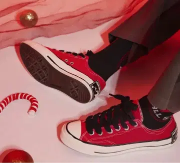 컨버스 1970s 레드 캔버스 로우컷 스니커즈 캔버스 신발