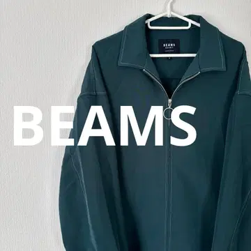 BEAMS 다크 그린 자켓