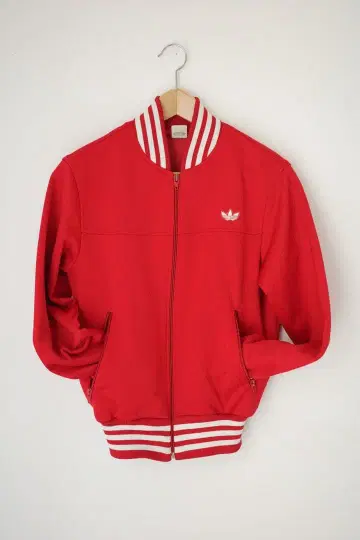 70s 서독 adidas 트랙 자켓 자수 S 짧은 기장 여성용