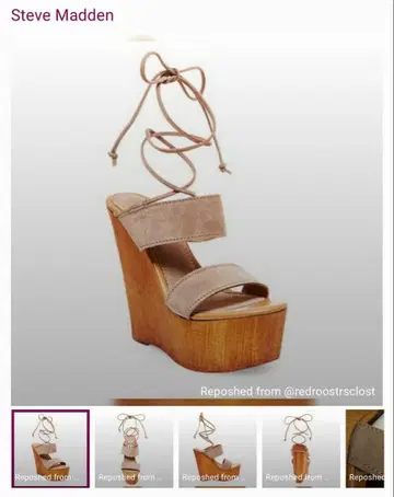 일본 미입고 레이스업 스웨이드 플랫폼 샌들