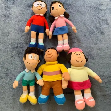 세키구치 도라에몽 봉제 인형 4개 세트 헤이세이 레트로