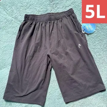 남성용 빅 사이즈 HEAD 수분 흡수 속건성 하프 팬츠 5L 차콜 여름