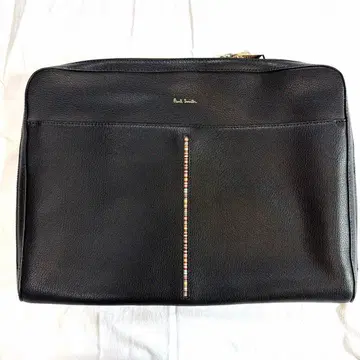 [ 미사용 새상품 ] Paul Smith 폴스미스 블랙 가죽 PC 케이스