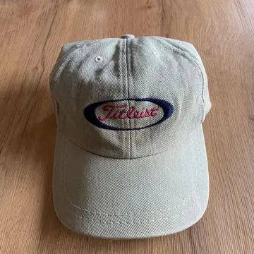 80s 90s Titleist USA 빈티지 캡 베이지 자수