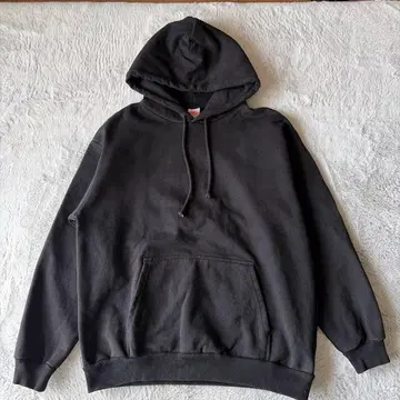 United Athle 블랙 후드티 15oz 속기모