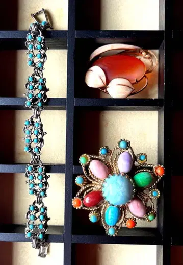 쇼와 레트로 앤티크 브로치, 팔찌 (묶음 판매)