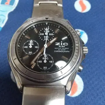 세이코 zic ALBA CHRONOGRAPH 시계 V658-0A40