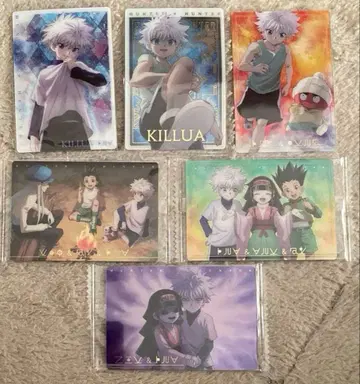 HUNTER x HUNTER 이타자가 카드 키루아 6개 세트