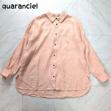quaranciel 긴팔 셔츠 헴프 오버 사이즈 린넨