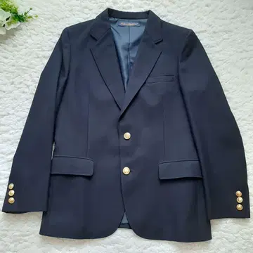 NEWYORKER 블레이저 네이비 골드 버튼 싱글 11A L