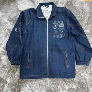 다크 블루 집업 데님 자켓