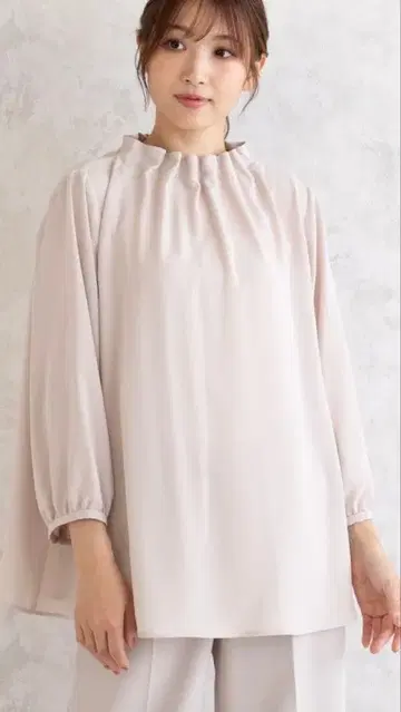 새상품 로즈 티아라 빅 사이즈 46호 블라우스 턱 블라우스