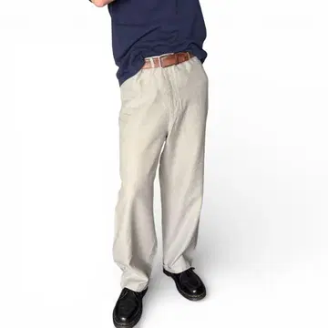 Papas 스트레이트 린넨 팬츠 XL