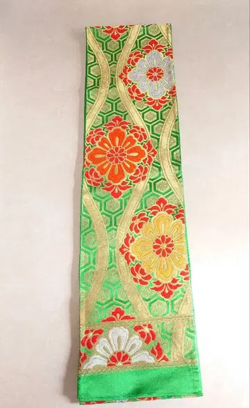 시치고산 후쿠로 오비 순수 실크 앤티크