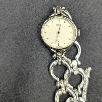 SEIKO 수동 와인딩 시계 실버 vintage