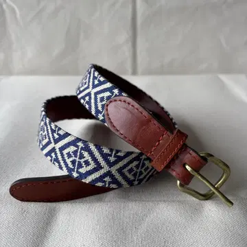 SMATHERS&BRANSON 36 가죽 벨트 프레피