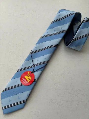 POKEMON 포켓몬 피카츄 넥타이 스카이블루