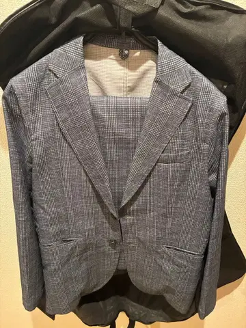 BEAMS HEART MEN 체크 무늬 캐주얼 수트