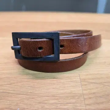 레드문 실버 925 버클 가죽 팔찌