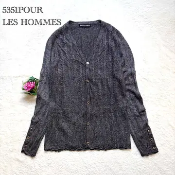 [ 5351POUR LES HOMMES ] 니트 가디건 울 혼방 M
