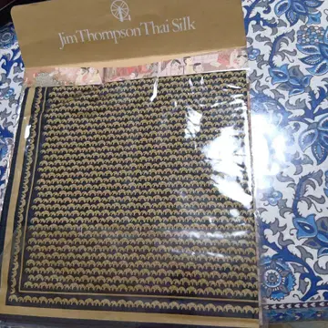 짐 톰슨 실크 스카프 코끼리 패턴