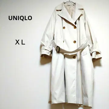 유니클로 XL 베이지 릴랙스 트렌치코트 빅 사이즈