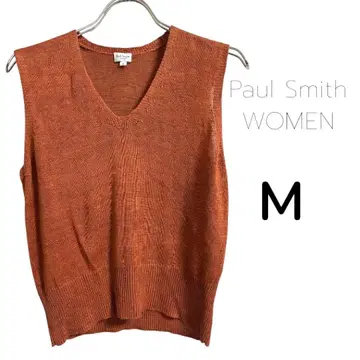 Paul Smith 린넨 100% 베스트 지레 M 오렌지