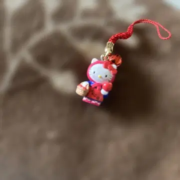 레어 헬로키티 미치노쿠 키티 이야기 사과 아가씨 스트랩 레트로