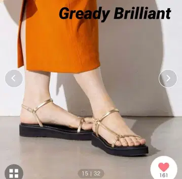 [ Gready Brilliant ] 24SS 플랫폼 라인 샌들