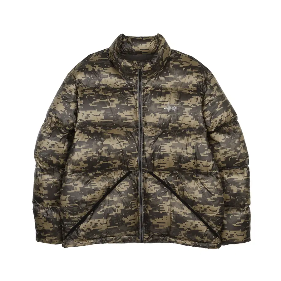 [M] Stüssy 微型防撕裂羽绒服 数码迷彩