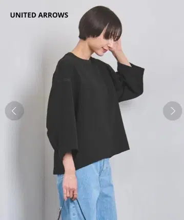 UNITED ARROWS COMFY 풀오버 블라우스 팔분 소매