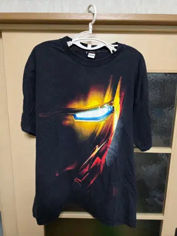 아이언맨 마블 T셔츠 블랙 00s 구제 의류