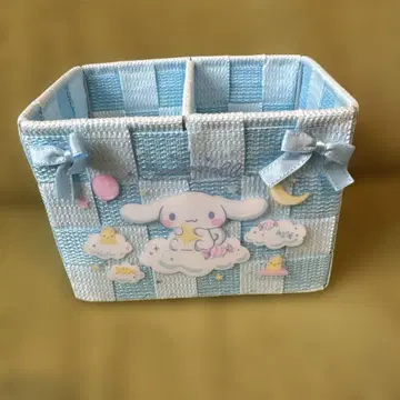 산리오 SANRIO 시나모롤 니트 소품함 S 수납 박스 시나몬