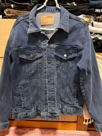 Hanes 데님 자켓 인디고 블루
